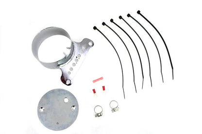 V-Twin Single Gauge Mount Bracket Chrome for Harley Davidson XL Models (Part T21-6927) by V-Twin