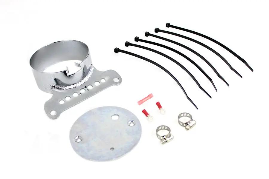 V-Twin Single Gauge Mount Bracket Chrome for Harley Davidson XL Models (Part T21-6927) by V-Twin