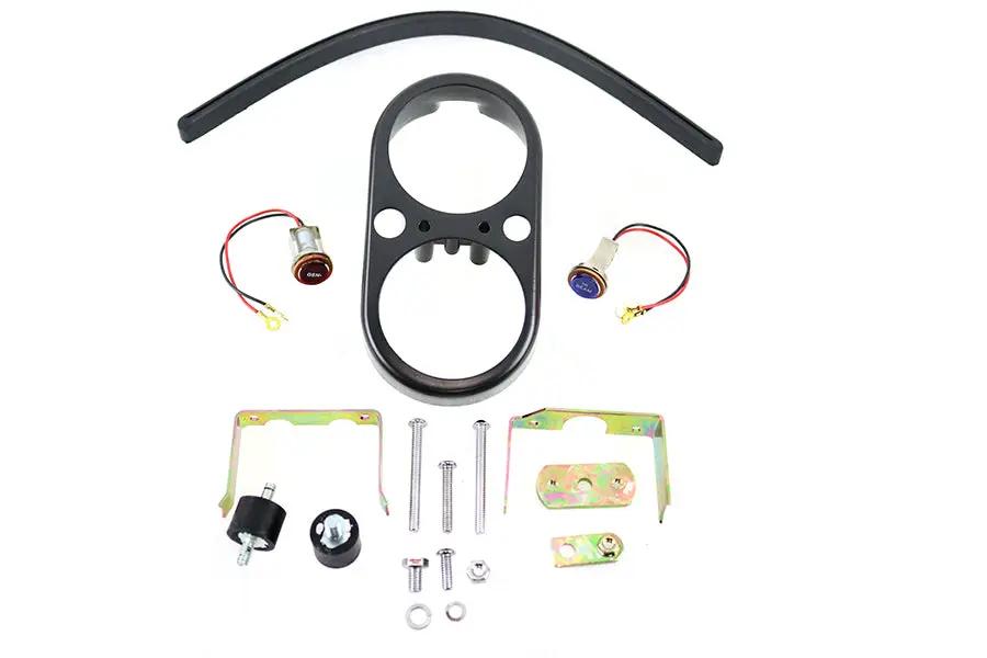 V-Twin FXS Dash Housing Kit Black for Harley Davidson FXS Models by V-Twin
