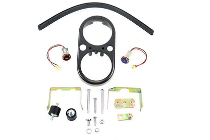 V-Twin FXS Dash Housing Kit Black for Harley Davidson FXS Models by V-Twin