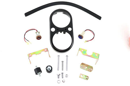 V-Twin FXS Dash Housing Kit Black for Harley Davidson FXS Models by V-Twin