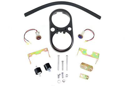 V-Twin FXS Dash Housing Kit Black for Harley Davidson FXS Models by V-Twin