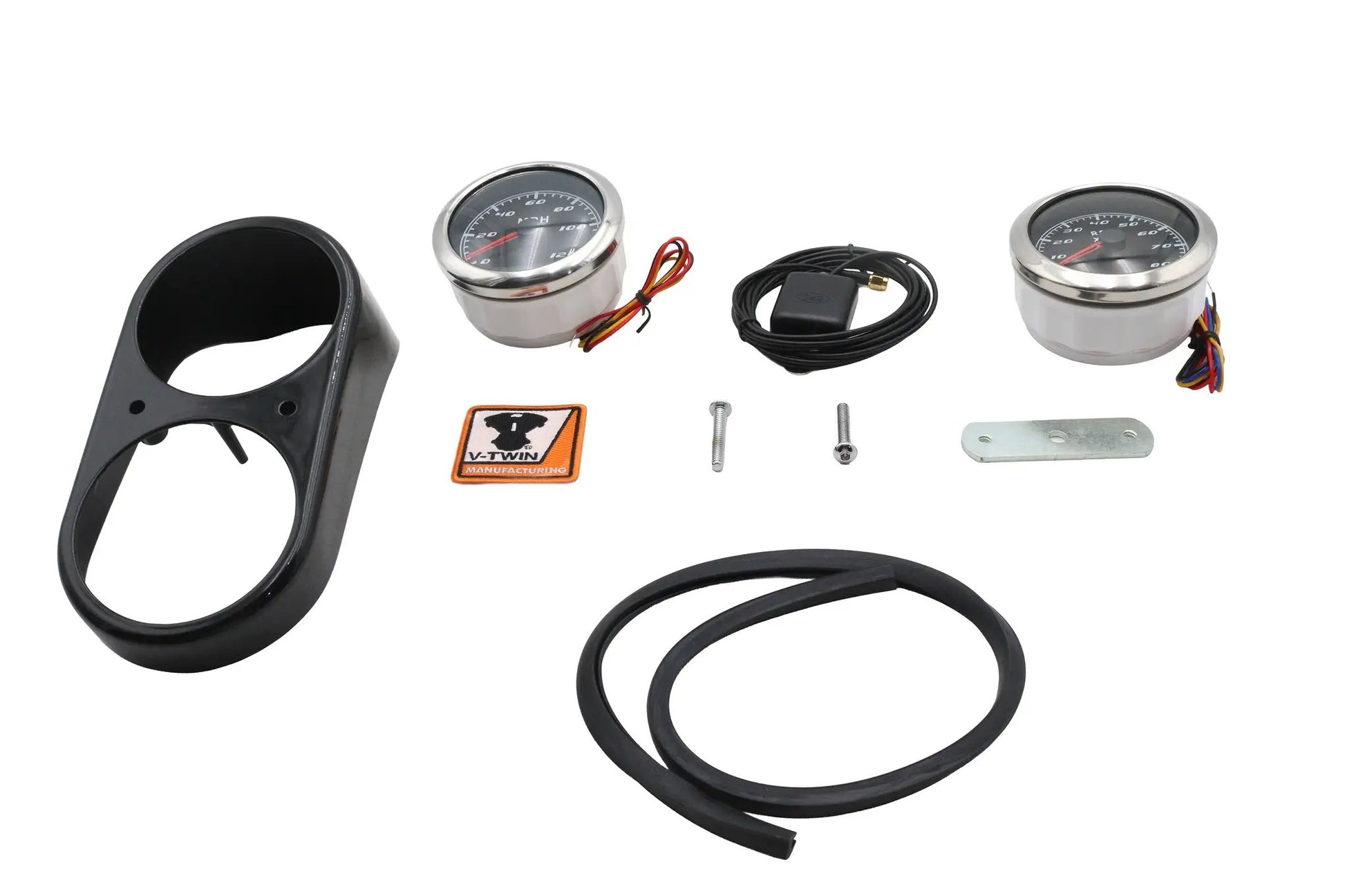 V-Twin GPS Speedometer and Tachometer Dash Kit for Harley Davidson FXR and FXE Models by V-Twin