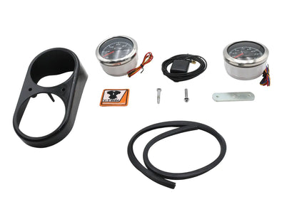 V-Twin GPS Speedometer and Tachometer Dash Kit for Harley Davidson FXR and FXE Models by V-Twin