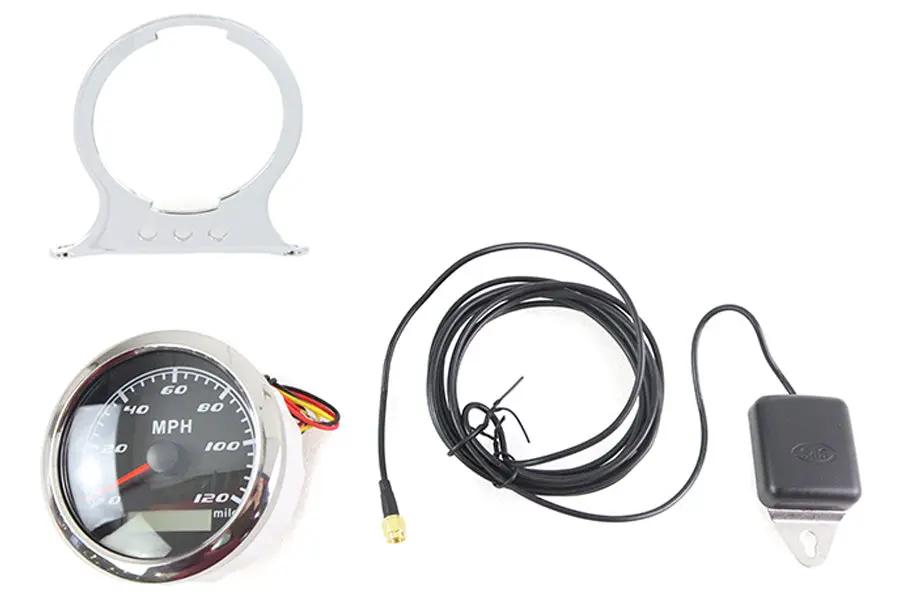 V-Twin 85mm GPS Speedometer Kit for Harley Davidson FXR & XL Models by V-Twin