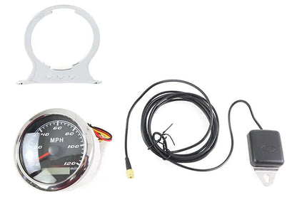 V-Twin 85mm GPS Speedometer Kit for Harley Davidson FXR & XL Models by V-Twin