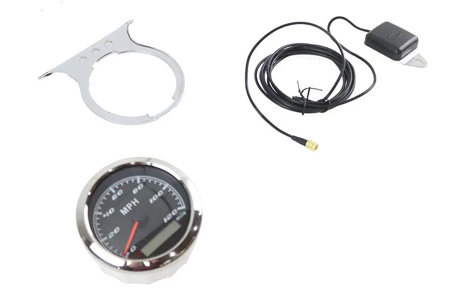 V-Twin 85mm GPS Speedometer Kit for Harley Davidson FXR & XL Models by V-Twin