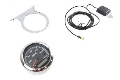 V-Twin 85mm GPS Speedometer Kit for Harley Davidson FXR & XL Models by V-Twin