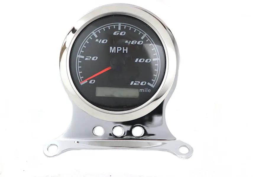V-Twin 85mm GPS Speedometer Kit for Harley Davidson FXR & XL Models by V-Twin