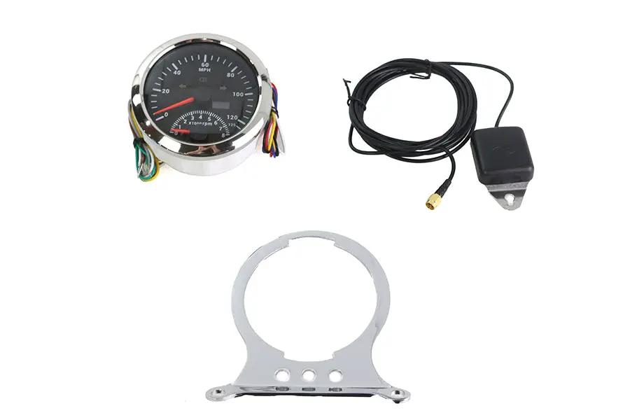 V-Twin 85mm GPS Combo Tachometer and Speedometer Kit for Harley Davidson FXR and XL Models by V-Twin