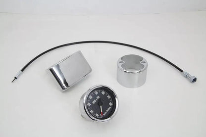 V-Twin XL Tachometer Kit for Harley Davidson XL (1971-1973) | Italian OEM Mechanical Tachometer with Riser Bar Compatibility by V-Twin