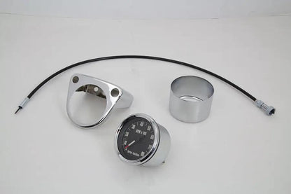 V-Twin XL Tachometer Kit for Harley Davidson XL (1971-1973) | Italian OEM Mechanical Tachometer with Riser Bar Compatibility by V-Twin