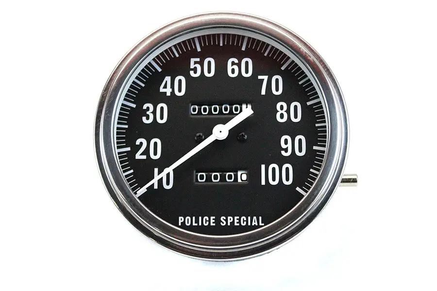 V-Twin Replica Police 2:1 Speedometer for Harley Davidson FL Models by V-Twin