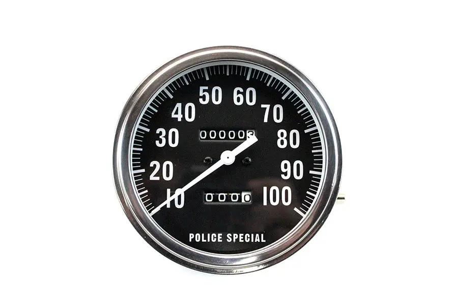 V-Twin Replica Police 1:1 Speedometer for Harley Davidson FL Models by V-Twin