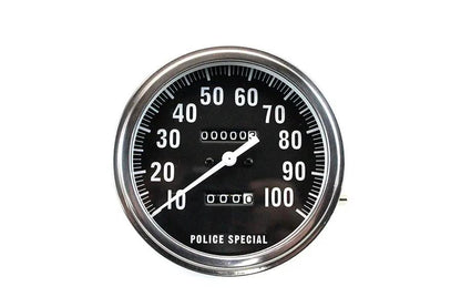 V-Twin Replica Police 1:1 Speedometer for Harley Davidson FL Models by V-Twin