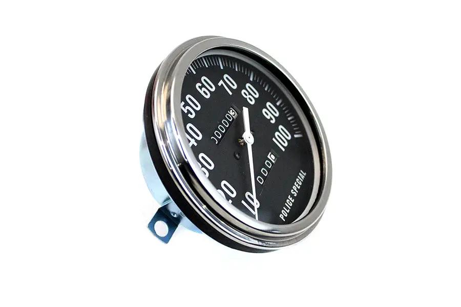 V-Twin Replica Police 1:1 Speedometer for Harley Davidson FL Models by V-Twin