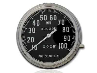 V-Twin Police Special Speedometer with 1:1 Ratio for Harley Davidson FL (1962-1971) by V-Twin