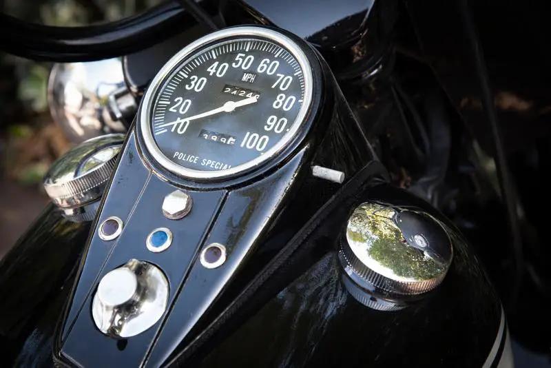 V-Twin Police Special Speedometer with 1:1 Ratio for Harley Davidson FL (1962-1971) by V-Twin