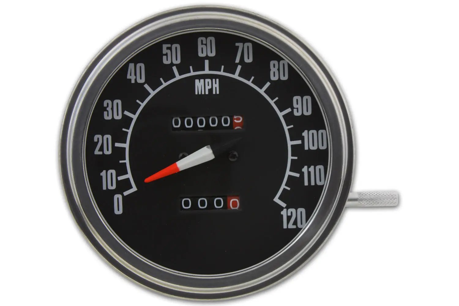 V-Twin Fat Bob Speedometer with 1:1 Ratio for Harley Davidson FL Models – Part #73130B by V-Twin
