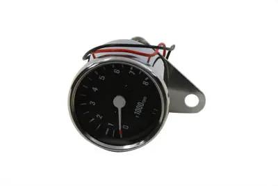 V-Twin 21-6903 60mm Mini Tachometer with Easy Installation and Chrome Accents by V-Twin