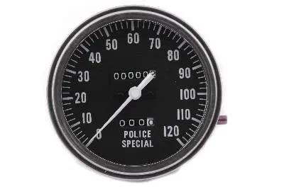 V-Twin Police Special 1:1 Speedometer for Harley Davidson FL (1962-1971) by V-Twin