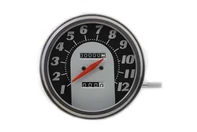 V-Twin Tombstone Style 2:1 Speedometer for Harley Davidson FL Models by V-Twin