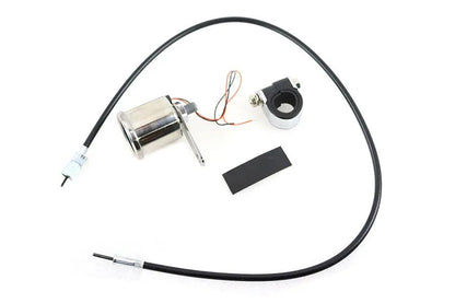 V-Twin Deco 48mm Mechanical Tachometer Kit with 2:1 Ratio by V-Twin