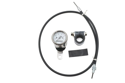 V-Twin Deco Mini 48mm Speedometer Kit with 2:1 Ratio - Classic Motorcycle Instrument Cluster by V-Twin