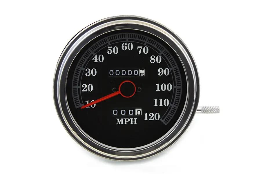 V-Twin Speedometer with 2:1 Ratio for Harley Davidson FL (1941-1950) – 2-7/8 Inch Body Diameter by V-Twin