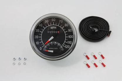 V-Twin Speedometer with 2:1 Ratio and Tachometer for Harley Davidson FL (Part #71479) by V-Twin
