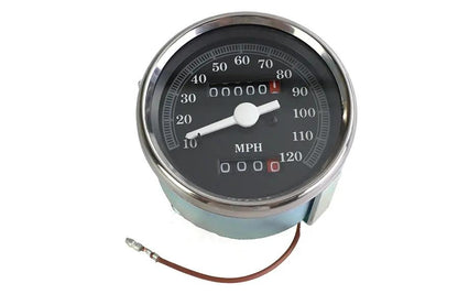 V-Twin Speedometer Head with 2:1 Ratio for Harley Davidson FX Models - 4 Inch Diameter by V-Twin