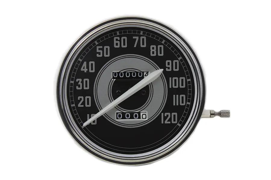 V-Twin Replica 2:1 Speedometer with White Needle for Harley Davidson FL Models by V-Twin