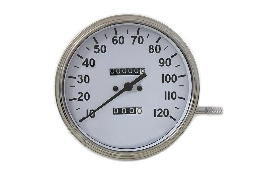 V-Twin Replica 2:1 Speedometer with Black Needle for Harley Davidson FL Models - Part #70848DC by V-Twin