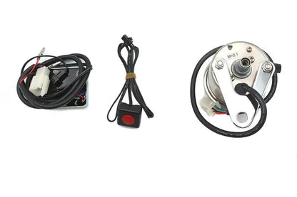 V-Twin Mini Multi-Colored 60mm Speedometer with 12V System Compatibility (Part No. 39-0433) by V-Twin
