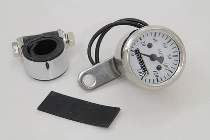 V-Twin Mini 48mm Speedometer with 2240:60 Ratio and Includes Cable & Mount Clamp by V-Twin