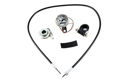 V-Twin Mini 48mm Speedometer with 2:1 Ratio Kit by V-Twin