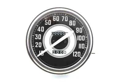 V-Twin Speedometer with 2:1 Ratio and White Needle for Harley Davidson FL (Part #72982A) by V-Twin