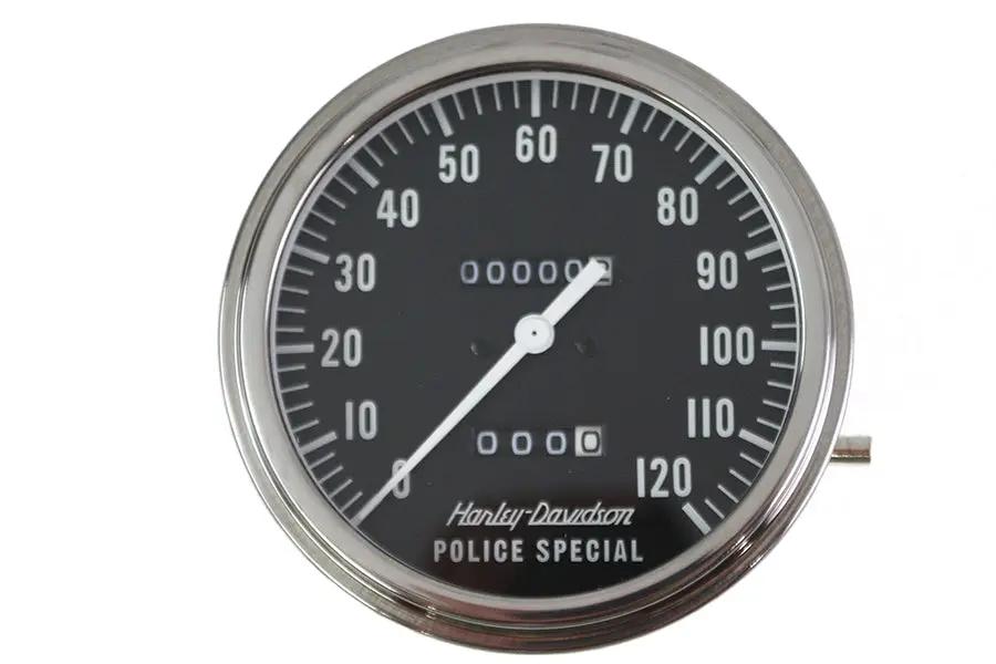 V-Twin Replica Police 1:1 Speedometer for Harley Davidson FL Models by V-Twin