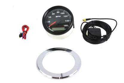 V-Twin 85mm GPS Speedometer Kit for Harley Davidson FL Models by V-Twin