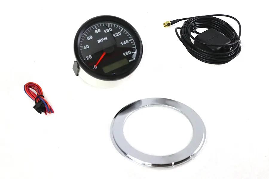 V-Twin 85mm GPS Speedometer Kit for Harley Davidson FL Models by V-Twin