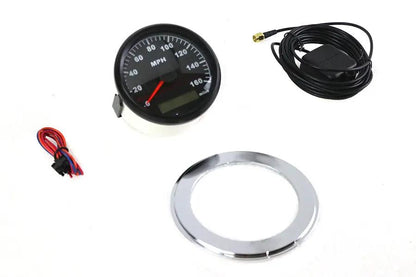 V-Twin 85mm GPS Speedometer Kit for Harley Davidson FL Models by V-Twin