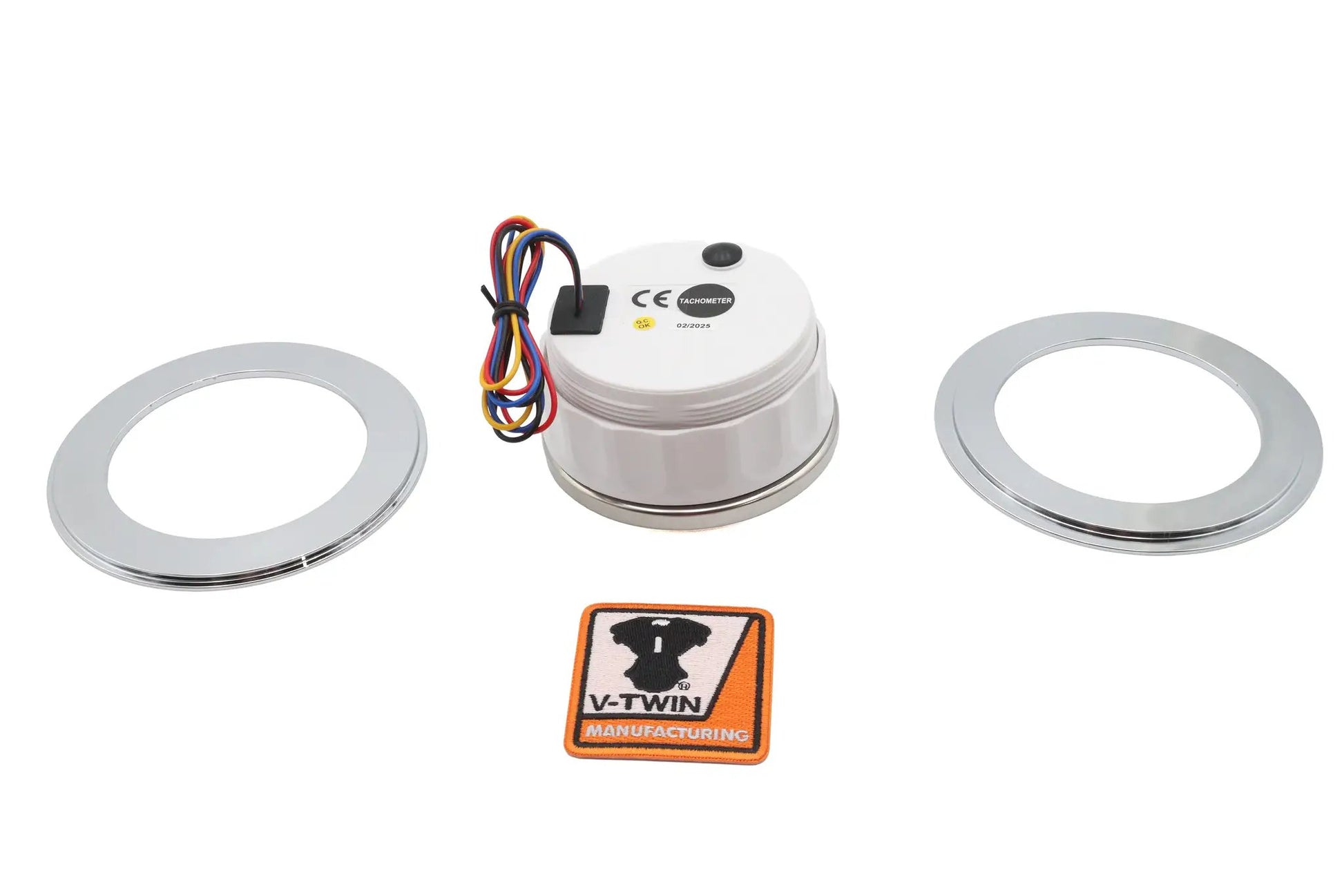 V-Twin 85mm Tachometer Kit with Built-In Hour Meter for Harley Davidson FL Models by V-Twin