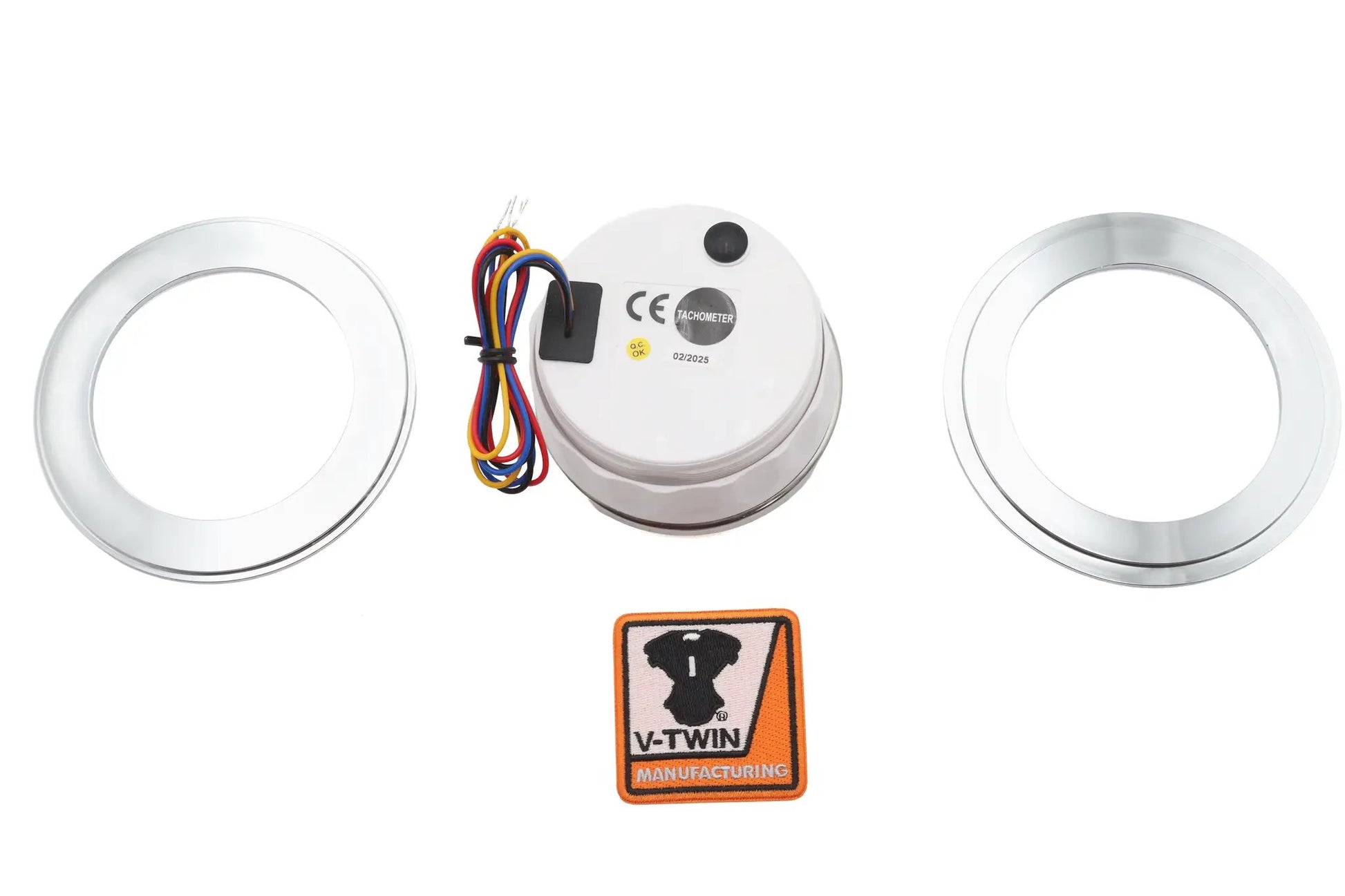 V-Twin 85mm Tachometer Kit with Built-In Hour Meter for Harley Davidson FL Models by V-Twin