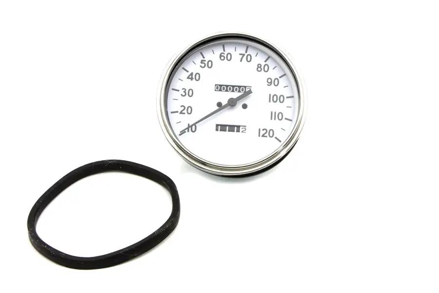 V-Twin Replica 2:1 Speedometer with Black Needle for Harley Davidson FL (Part #70848CWO) by V-Twin