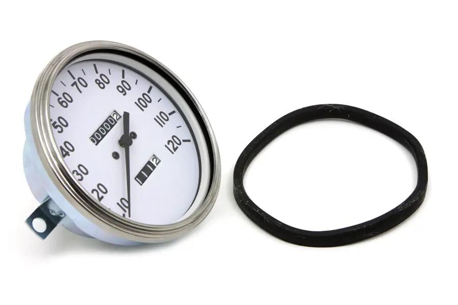 V-Twin Replica 2:1 Speedometer with Black Needle for Harley Davidson FL (Part #70848CWO) by V-Twin