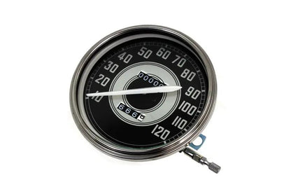 V-Twin Replica 2:1 Speedometer with White Needle for Harley Davidson FL 1940-1945 by V-Twin