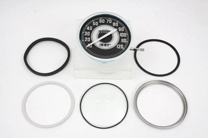 V-Twin Replica 2:1 Speedometer with White Needle for Harley Davidson FL 1940-1945 by V-Twin