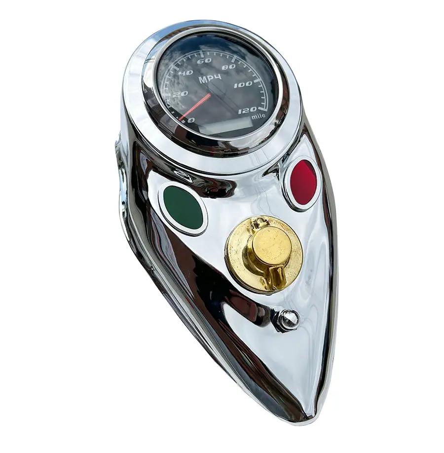 V-Twin 85mm GPS Speedometer Kit for Harley Davidson EL Models by V-Twin
