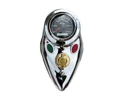 V-Twin 85mm GPS Speedometer Kit for Harley Davidson EL Models by V-Twin