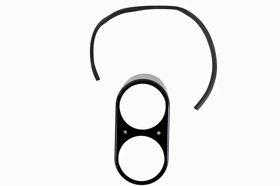 V-Twin FXDL Dash Panel Black Part Number 76450B for Harley Davidson FXDL Models by V-Twin